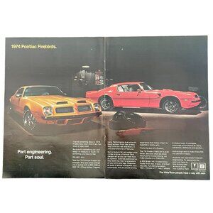 1974 Pontiac Formula Firebird and Trans Am Vintage Print Ad 16x10 Wall Art